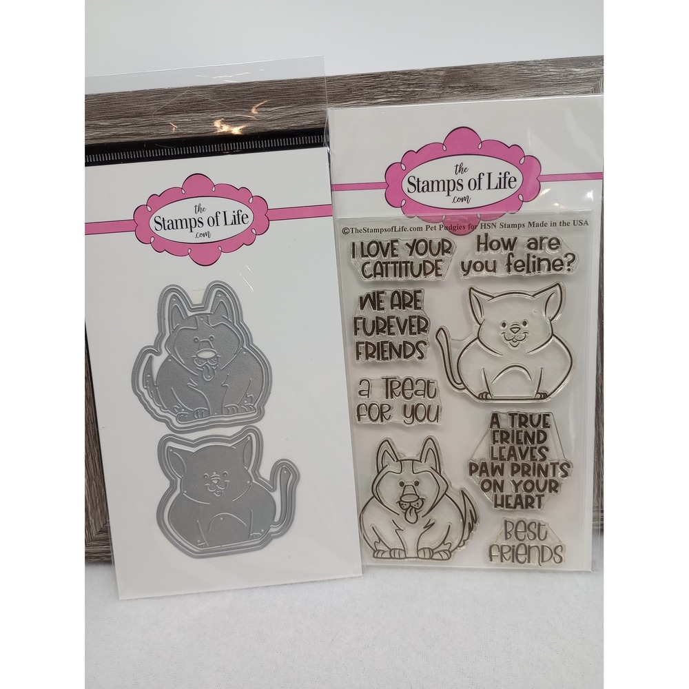 The Stamps of Life Pet Pudgies Stamp and Die Set HSN